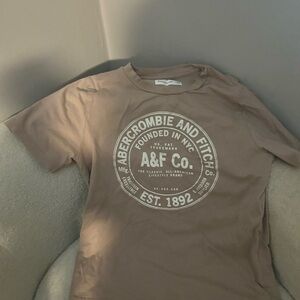 Abercrombie Kids Tan Logo Tee